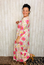 Tonya Marie Tiered Dress- Pink & Floral