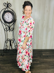 Jenna Ivory & Floral Dress