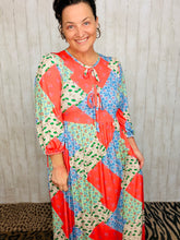 Missy Coral Patchwork Dress