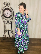 Suzanne Purple & Green Dress