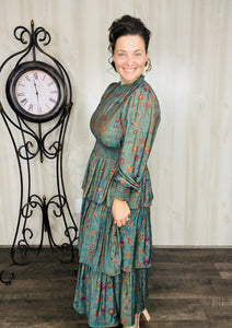 Ruffles & Class Dress- Green