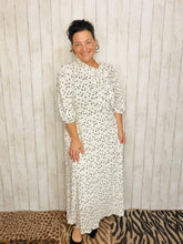 Power On The Day Dress-Ivory Polkadot