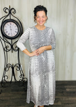 Creamy Animal Print Dress