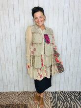 Artisan Embroidered Patchwork Tunic Top