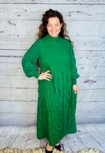 Ruffles & Class Dress- Hunter Green