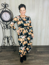 Jana Black Floral Dress