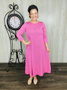 Brenda Pink & Geometric Dress