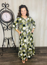 Smiles & Olive Dots Dress