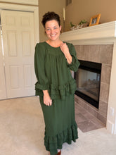 Kimmy Ruffle Skirt (Regular & Plus)-Olive