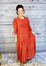 Tonya Marie Tiered Dress- Terra Cotta
