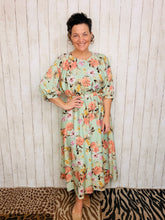 Julia Sage & Floral Midi Dress