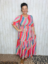 Mallory Colors of Summer Patchwork Dress