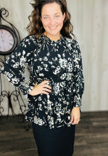 Tabby Black & Leopard Top