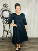 Misty Black & Bow Dress