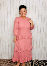 Ruffles & Luxury Dress-Mauve (With Full Slip Included)