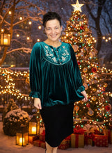 Velvet & Rose Top- Hunter Green