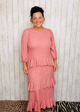 Ruffles & Luxury Dress-Mauve (With Full Slip Included)