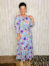 Mallory Light Blue Floral Dress
