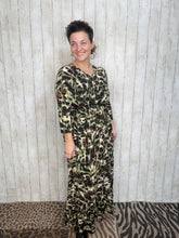 Katie Olive Leopard Print Dress