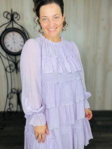 Georgia Lavender Ruffle Tunic