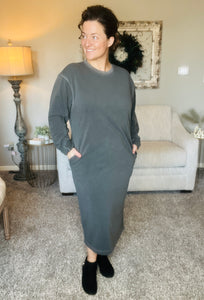 Soft Fleece Sweatshirt Dress