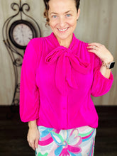 Brittany Bodre Bow Tie Top- Hot Pink or Royal Blue