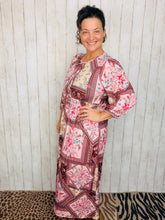 Missy Midi Length Pink & Brown