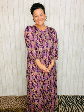 Missy Purple Paisley Dress
