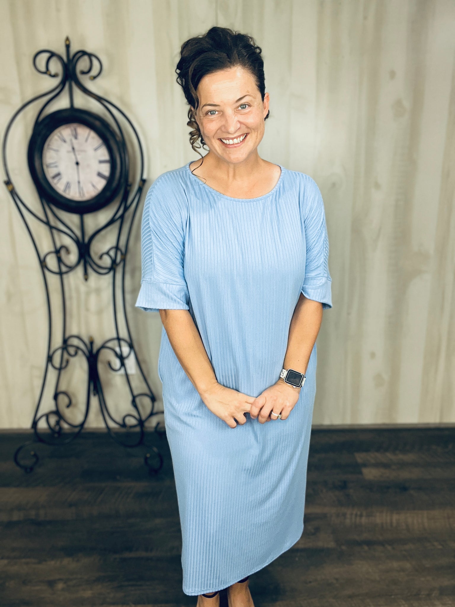 ribbed t shirt dress Shae T-Shirt in Camel 1X chlorine bleach if needed Ribbed T-Shirt Dress-Blue The