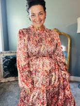 Flouncy Satin Tiered Dress