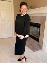 Addie Pencil Skirt- (Regular & Plus) Black Modal Material