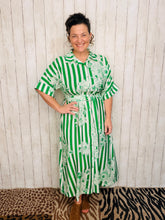 Spring Green Floral Dress