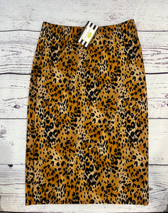 Miss Amy Pencil Skirt (Regular & Plus)- Animal print