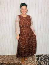 Misty Brown Paisley & Floral Woven Dress