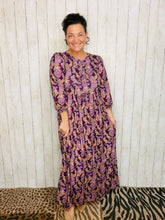 Missy Purple Paisley Dress