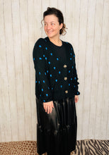 Adorable Hearts Cardigan Sweater- Black or Cream