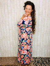 Hannah Tiered Square Neck Dress- Multicolored