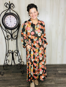 Kaylee Collared Flower Power Dress