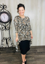 Dramatic High-Low Tunic -Animal Print