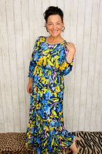Nellie Green & Blue Multi Print Dress