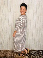 Marissa Ribbed Top- Rose Stripe