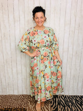 Julia Sage & Floral Midi Dress