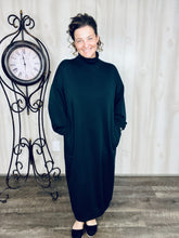 Fabulous Fall Sweatshirt Dress-Black
