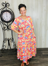 Jenna Coral & Floral Dress