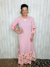 Pink Spring Mix Textured Dress