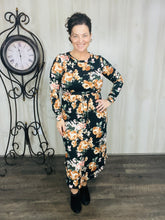 Jana Black Floral Dress