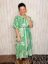 Spring Green Floral Dress