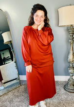 Addie Athletic/Legging Coverage Skirt- Rust