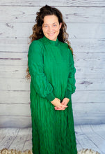 Ruffles & Class Dress- Hunter Green