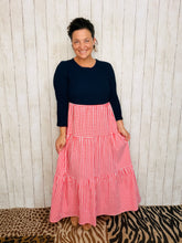 Tonya Navy & Red Plaid Dress